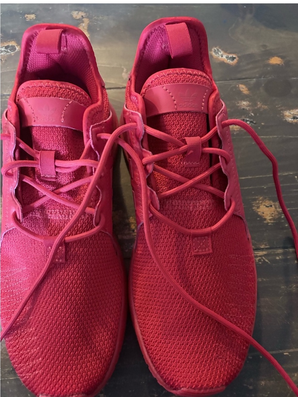 adidas Women's Red Knit Lace-Up Sneakers and more …….